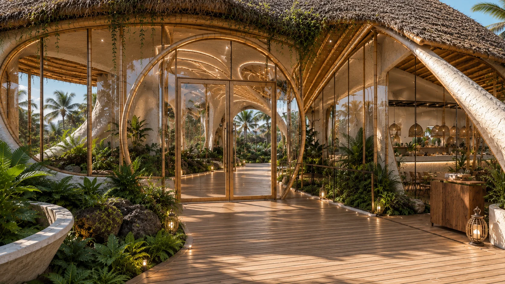 Reception pavilion
