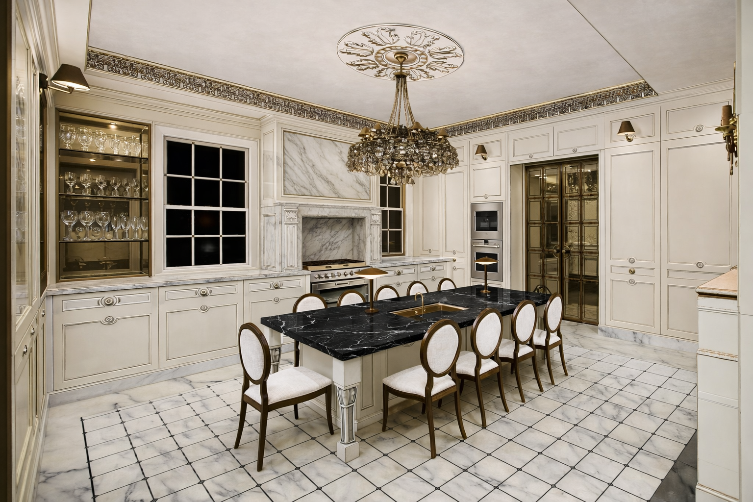 Classical kitchen visualization