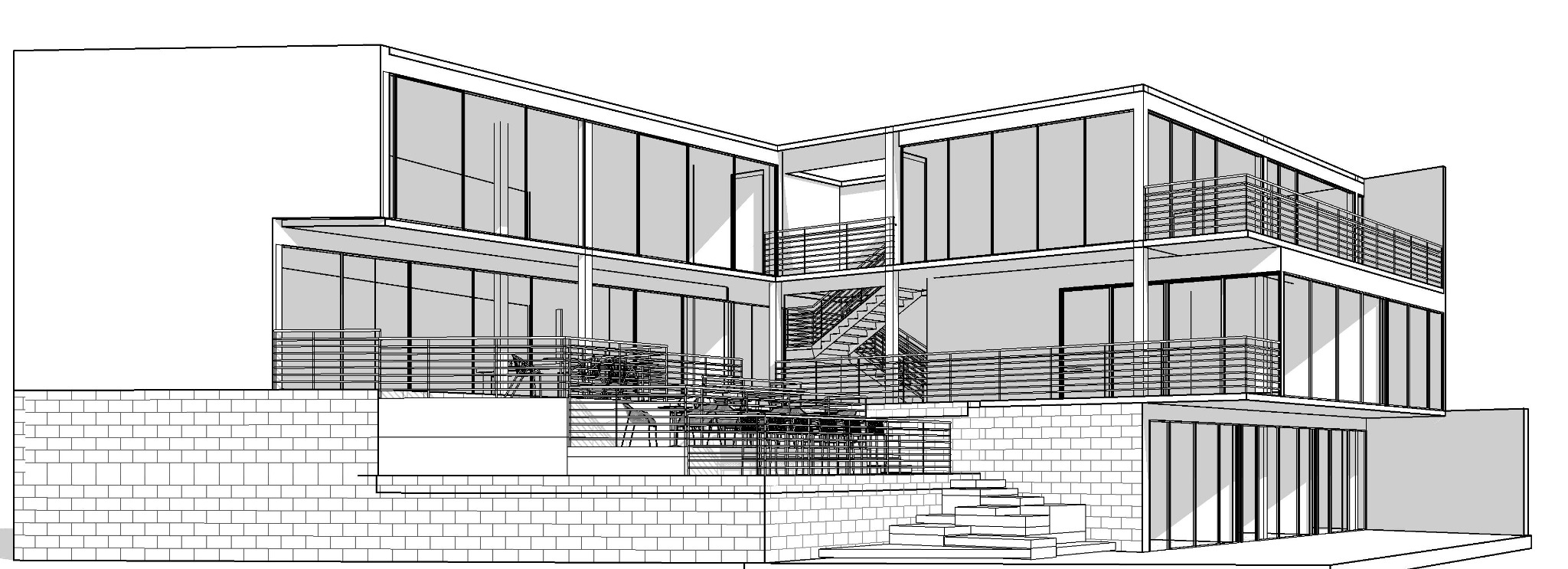 Modern residence BIM model