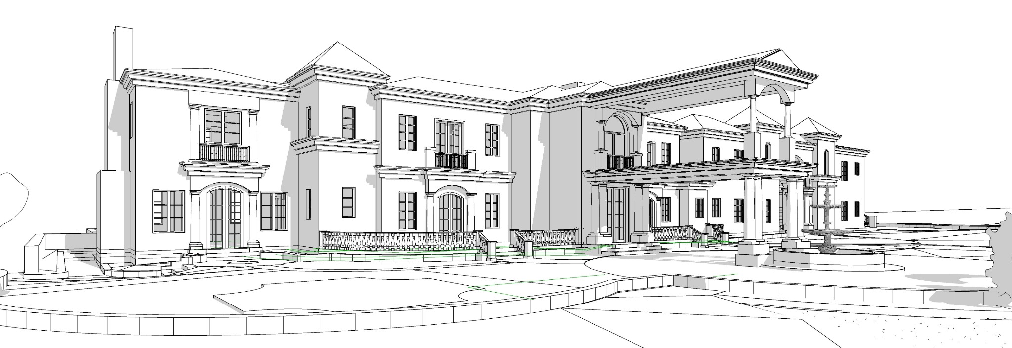 Classical estate BIM model