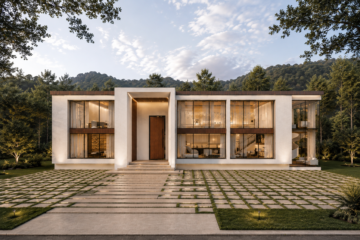 Modern residence visualization